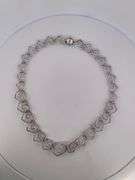 CERTIFIED BRAND NEW 18K WHITE GOLD DIAMOND HEART NECKLACE