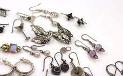 Group lot of Vintage 925 sterling silver earrings
