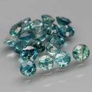 Heated only! 3.09ct blue green Sapphire set
