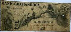 $5 Bank of Chattanooga Tenn Note