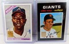 2 Topps Archives Baseball Greats, Aaron & Mays