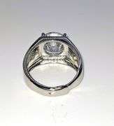 Men's 18 Kt White Gold Plate 5 Ct Lab Simulated Diamond Ring