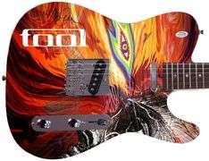 Tool Danny Carey Autographed Signed Custom Graphics Guitar ACOA