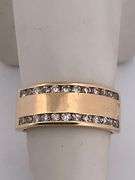 CERTIFIED BRAND NEW 14K YELLOW GOLD DIAMOND BAND