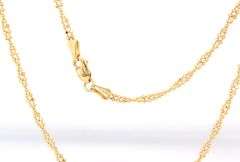 14kt Yellow gold bead necklace