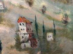 Collectible oil on canvas by Albert Goldman (1922-2011)