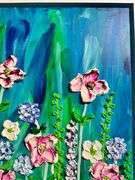 Heavy Textured Impressionistic Floral Painting