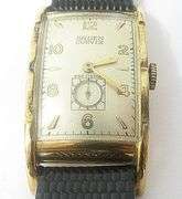 CONTENT OF SAFE DEPOSIT BOX: VINTAGE MENS GRUEN CURVEX WATCH WITH FANCY CASE