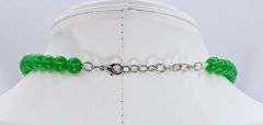Beautiful 242.5 Ctw Natural Untreated Jade Necklace