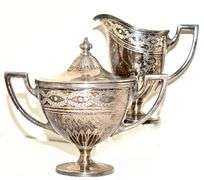 Elegant 3 Piece Tiffany Sterling Tea Set