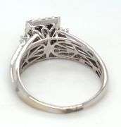 10kt White gold Invisible set diamond engagement ring
