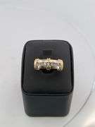 CERTIFIED BRAND NEW 14K WHITE AND YELLOW GOLD DIAMOND BAND / RING