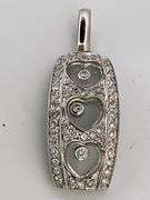 CERTIFIED BRAND NEW 18K WHITE GOLD DIAMOND PENDANT