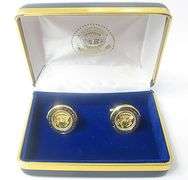 NEW RONALD REAGAN SIGNED PRSIDENTIAL CUFFLINKS