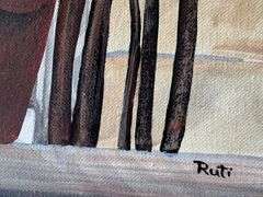Collectible hand-painted acrylic by Ruti Ruti Stein Colmar