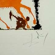 Rare Pencil Signed Salvador Dali Original Aquatint from 'Eight Mortal Sins', 1966