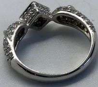 18K White Gold Princess Cut Diamond Ring
