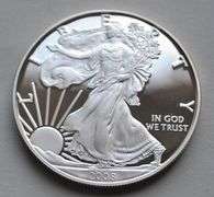 2008 W  Proof  Silver Eagle W Box And Paper