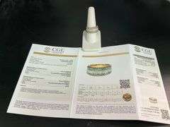 CERTIFIED BRAND NEW 14K YELLOW GOLD DIAMOND RING