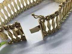 14K Yellow Gold Vintage Cuban Link Bracelet