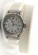 Michele Cape wrap leather quartz watch