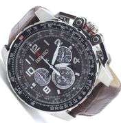 Seiko sportura chronograph stainless steel watch