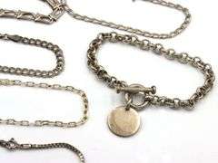 Group lot of 8 Vintage 925 sterling silver bracelets
