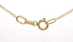 14kt Yellow gold 0.70ctw diamond bar pendant on chain