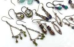 Group lot of Vintage 925 sterling silver earrings