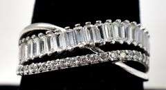 CZ Gemstone Ring in Sterling Silver