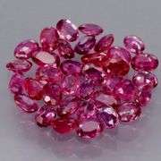 Collectors 3.35ct violet red Ruby set -Untreated!!!