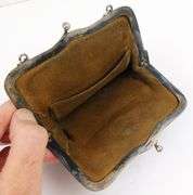 Antique Leather & Sterling Silver Purse