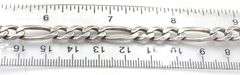 Italian 925 sterling silver Figaro chain necklace