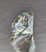Huge Sparkling 9.5 Ct. Eye-Clean White Brilliant Round Cut Lab Simulated Diamond