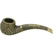 Pure Copper Tobacco Pipe with Engraving