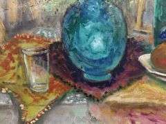Collectible oil on canvas by Albert Goldman (1922-2011)
