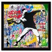 Banksy Thrower by Mr Brainwash