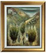 Collectible oil on canvas by Albert Goldman (1922-2011)