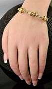 Lovely Vintage 14K Yellow Gold Bangle with Turquoise