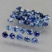 Heated only! 2.76ct pure ink blue Sapphire set from Madagascar