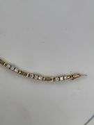 CERTIFIED  18K YELLOW GOLD DIAMOND BRACLCELT