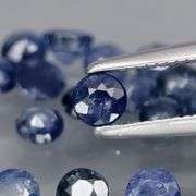 Heated only! 3.08ct top blue sapphire set