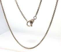 David Yurman box chain necklace in 925 sterling silver