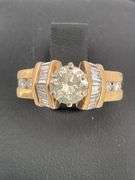 CERTIFIED BRAND NEW 14K YELLOW GOLD DIAMOND ENGAGEMENT RING