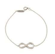 Tiffany & Co. 0.10ctw Diamond Infinity Station Bracelet in Platinum
