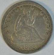 Attractive collectible 1858 No Motto Liberty Seated Quarter