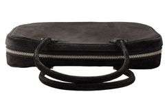 Hermes Plume Mini Noir Doblis Suede Diamond Hardware Bag