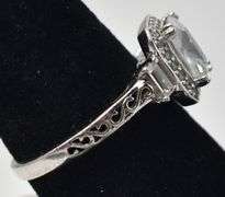 Cz Band Ring with Accents in Sterling Silver