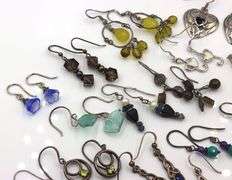 Group lot of Vintage 925 sterling silver earrings