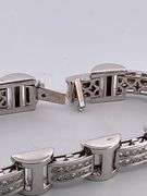 BRAND NEW men's certified heavy 14k white gold diamond bracelet